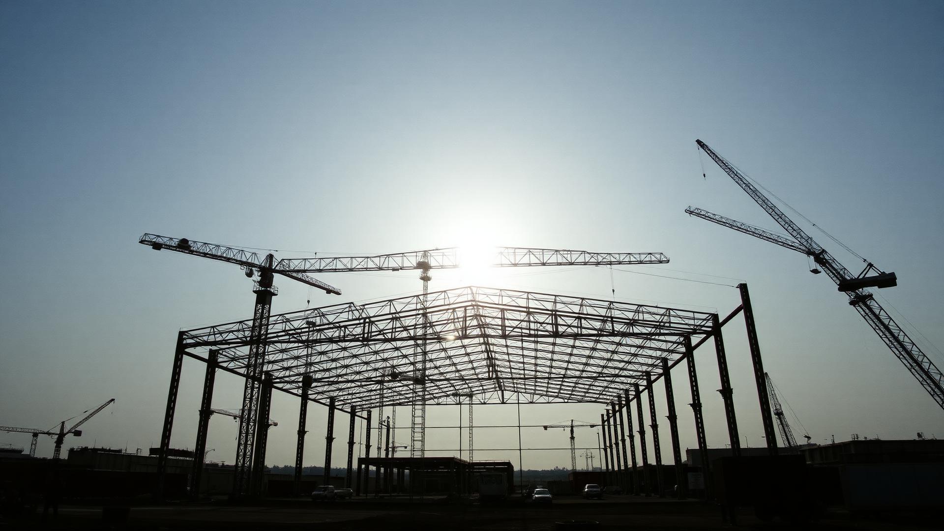 Long-span steel warehouse structure